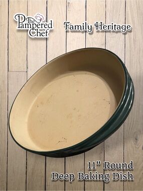 The Pampered Chef Family Heritage Collection 1393 Deep Dish Baker 11″